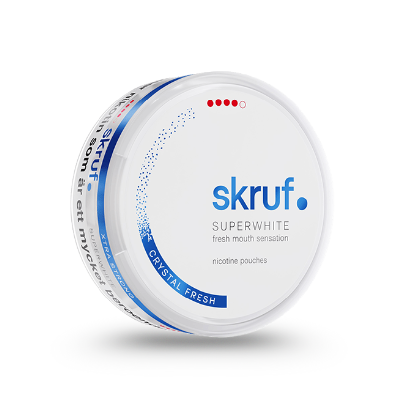 Skruf Superwhite Crystal Fresh Extra Strong