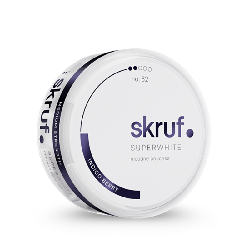 Skruf Superwhite Indigo Berry