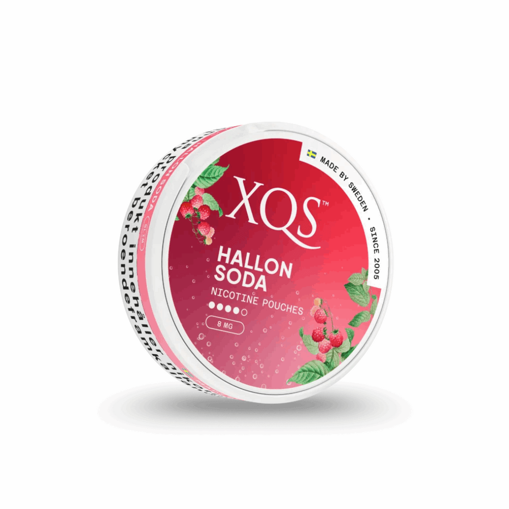 XQS Hallonsoda Strong - Nordicwhitepouch UK XQS Hallonsoda Strong